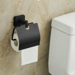 Imagen de Porta rollo con tapa Negro Mate NOAR