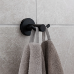 Imagen de Percha doble Milano Negro Mate GC