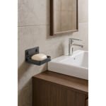 Imagen de JABONERA C/BASE PLASTICA EXTRAIBLE GRAFITO