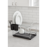 Imagen de Escurreplatos con bandeja doble cromado