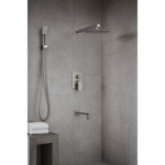 Imagen de Grifería de ducha Monocomando de embutir con Transferencia Loft Gris Satinado