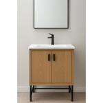 Imagen de Grifería de lavatorio Monocomando de mesada negro mate