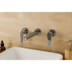 Imagen de Grifería de Lavatorio Bimando de pared Euro cromado