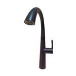 Imagen de Grifería de cocina Monocomando de mesada Style Negro mate