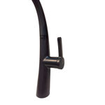 Imagen de Grifería de cocina Monocomando de mesada Style Negro mate