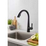 Imagen de Grifería de cocina Monocomando de mesada Style Negro mate