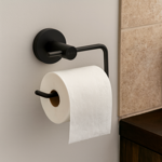 Imagen de Portarollo negro mate sin tapa Milano Dmc