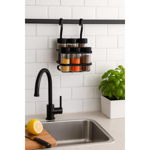 Imagen de CONJUNTO PORTA CONDIMENTOS 7 PIEZAS NEGRO MATE