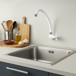 Imagen de Grifo Unitario de cocina de pared MARUJA blanca