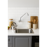 Imagen de Grifo pared pico largo Marujá cromo