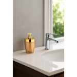 Imagen de DISPENSADOR DE JABON DE MESA DORADO