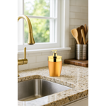 Imagen de DISPENSADOR DE JABON DE MESA DORADO