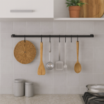 Imagen de BARRA PIATINA 60CM - CON 6 GANCHOS NM