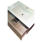 Imagen de Mueble de baño suspendido Gris Claro 60 cm con bacha de loza