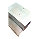 Imagen de Mueble de baño suspendido Gris Claro 60 cm con bacha de loza