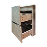 Imagen de Mueble de baño suspendido Gris Claro 60 cm con bacha de loza