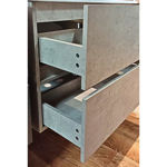 Imagen de Mueble de baño suspendido Gris Claro 60 cm con bacha de loza