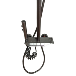 Imagen de Barral de ducha Monocomando Exterior Multifunción Grafito