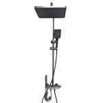 Imagen de Barral de ducha Monocomando Exterior Multifunción Grafito