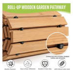 Imagen de Caminero piso de madera sendero antideslizante